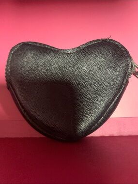 Black Heart Shaped Coin Purse